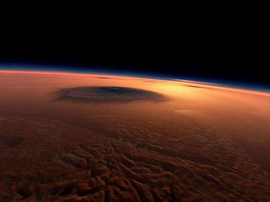 Photo:  Aerial view of Mars
